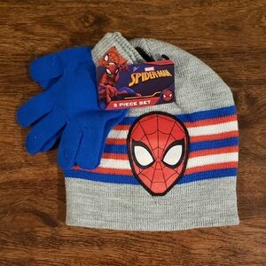 Spiderman Hat and Gloves Set OS